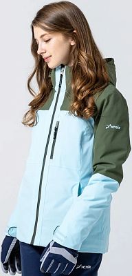 Превью Женская горнолыжная куртка Куртка горнолыжная PHENIX Bicolor Block Pale Blue